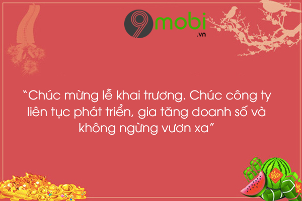 lời chúc mừng khai trương cửa hàng